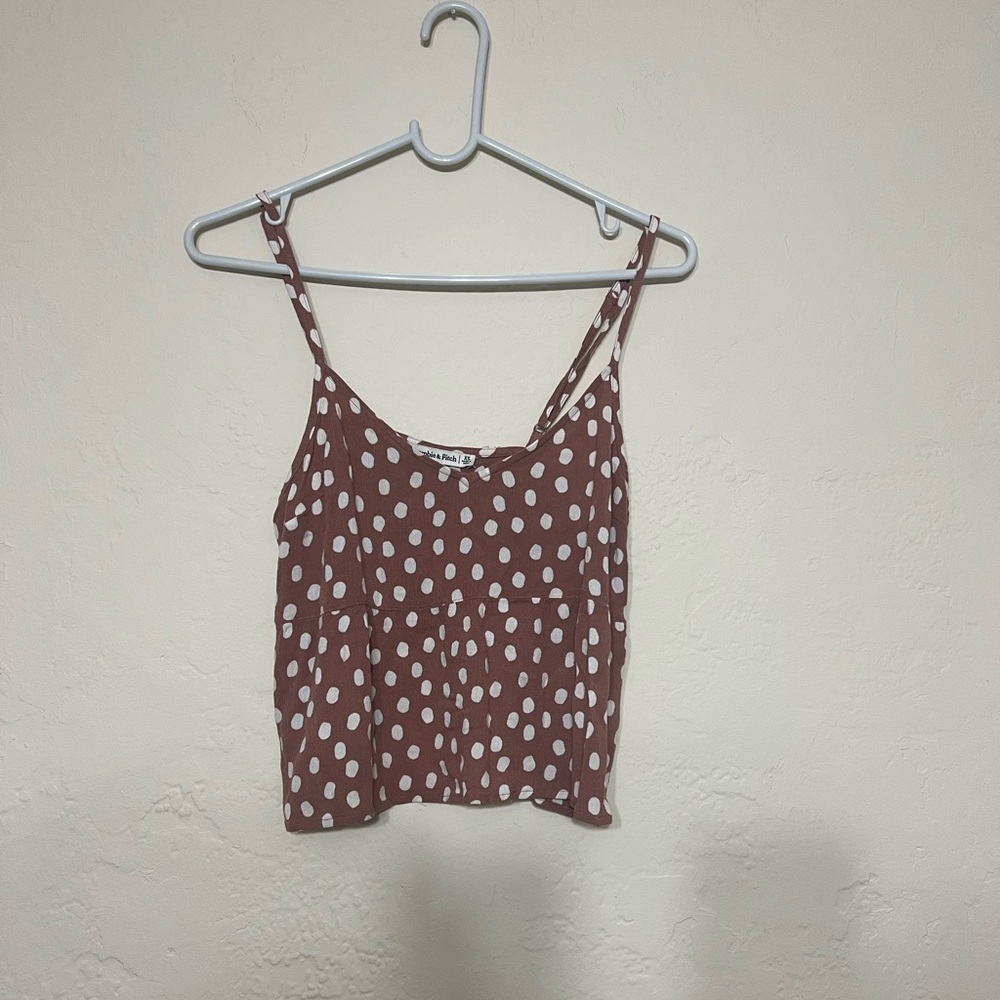 Abercrombie & Fitch Cami Polka Dot Tank